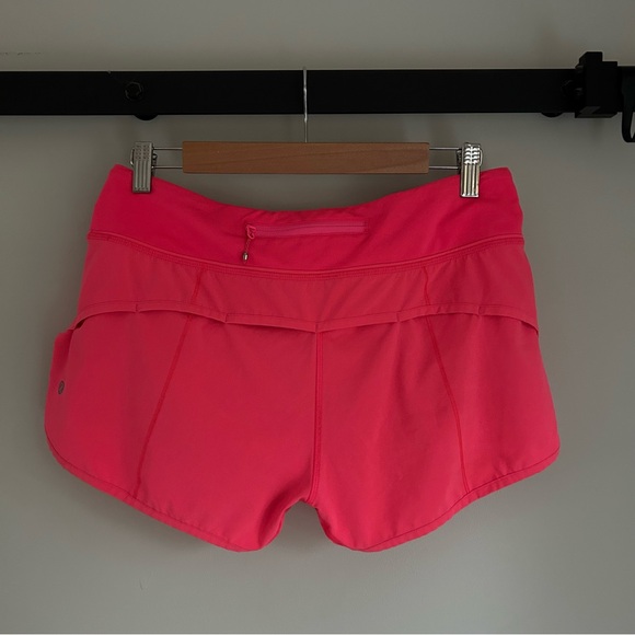 Lululemon Hot Pink Speed Up Shorts Size 8 - Picture 2 of 7
